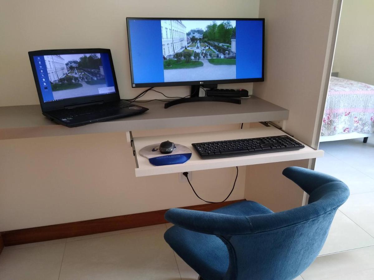 Apartamento A Beira Mar Completo Com Churrasqueira Florianopolis Bagian luar foto